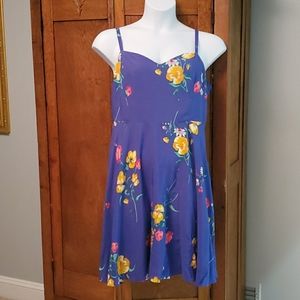 Old Navy Blue Floral dress XL